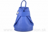 Kožený batoh 443 azurovo modrý Made in Italy
