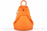 Kožený batoh 443 oranžový Made in Italy