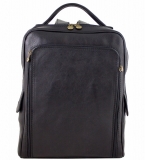 Kožený batoh MI902 čierny Made in Italy