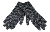 Dámske rukavice Jacquard GJG01 šedé Made in Italy