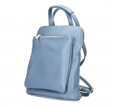 Kožený batoh MI899 blankytne modrý Made in Italy