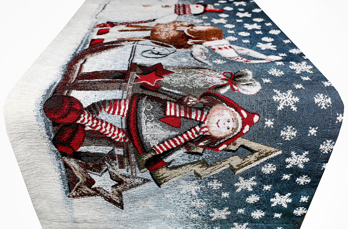 Vianočný gobelínový behúň na stôl Sane 40x180 cm Chenille IT017