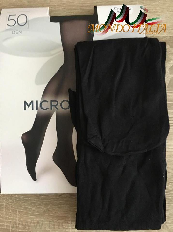 Pančuchové nohavice s mikrovláknom 50 DEN čierne 