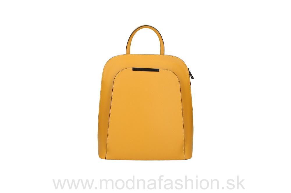 Kožený batoh 1488 okrový MADE IN ITALY