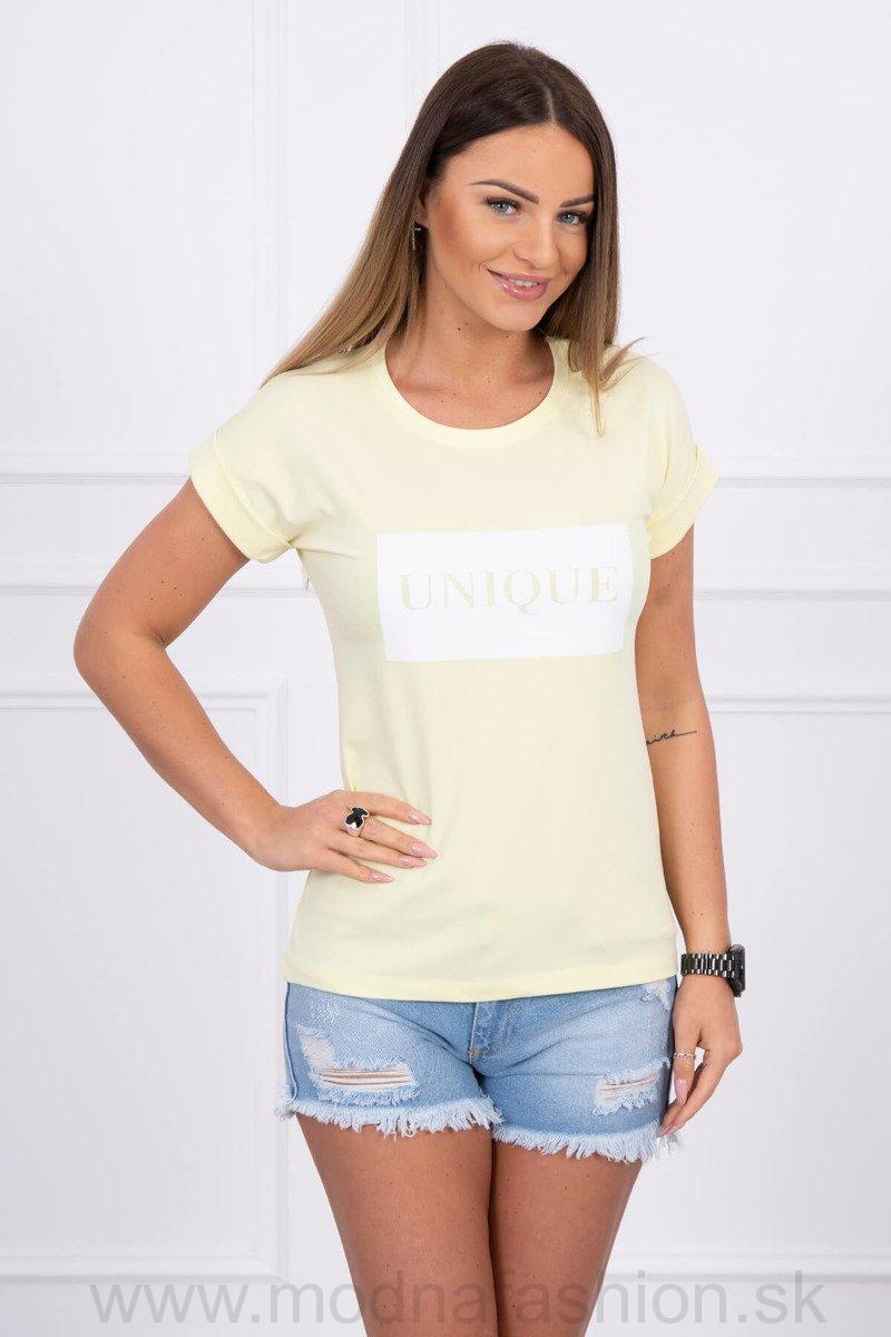 Dámske tričko UNIQUE MI65294 žlté