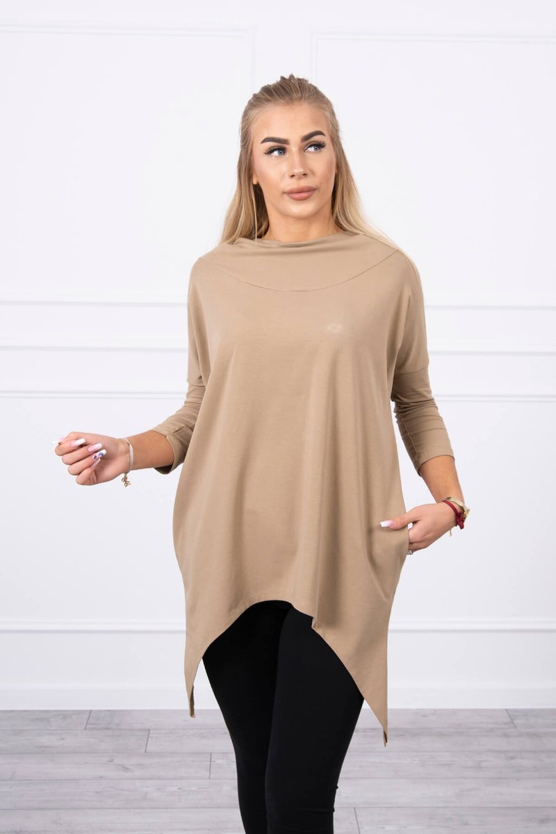 Dámska mikina s potlačou bicykla MI9139 camel