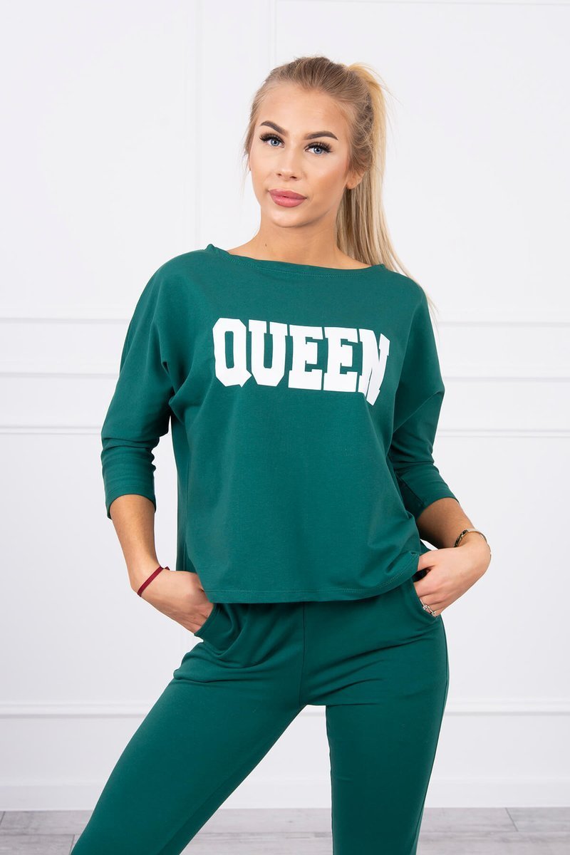 Dámska súprava MI66977 QUEEN tmavozelená