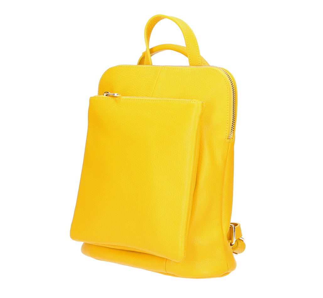 Kožený batoh MI899 žltý Made in Italy