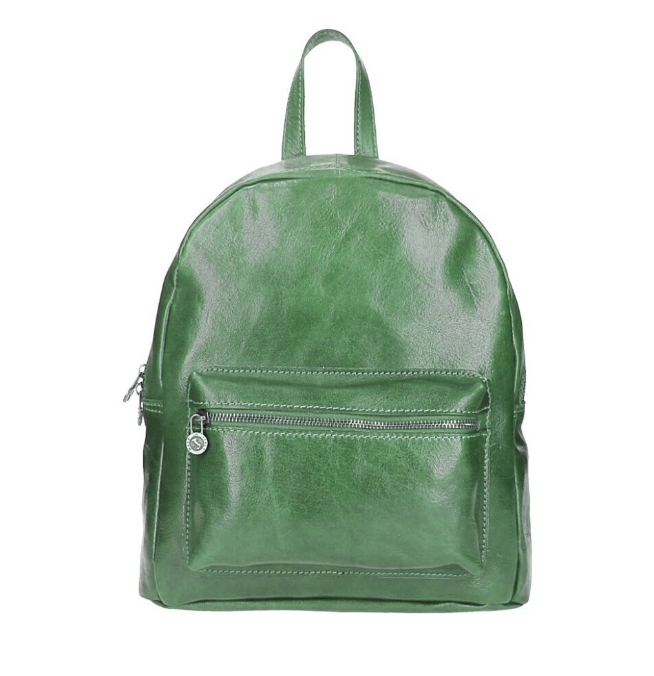 Kožený batoh 5340 zelený Made in Italy