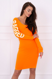 Šaty Ragged MI8828 neónovo oranžové