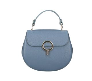 Dámska kožená kabelka MI79 blankytne modrá