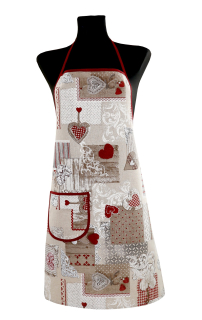 Zástera 914 červený patchwork Made in Italy