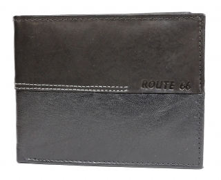 Pánska kožená peňaženka ROUTE 66 čierna 1916/J1