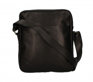 Pánska kožená taška MI66 čierna