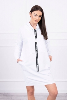 Šaty s kapucňou Bonjour MI0153 biele