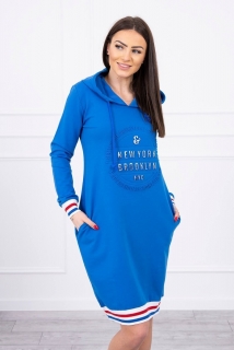 Šaty Brooklyn MI62095 azurovo modré