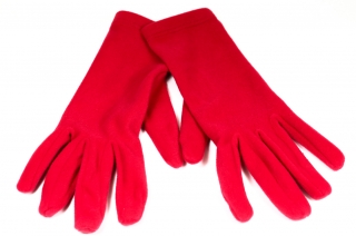 Dámske zimné rukavice červené MADE IN ITALY
