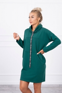 Šaty s kapucňou Bonjour MI0153 zelené 